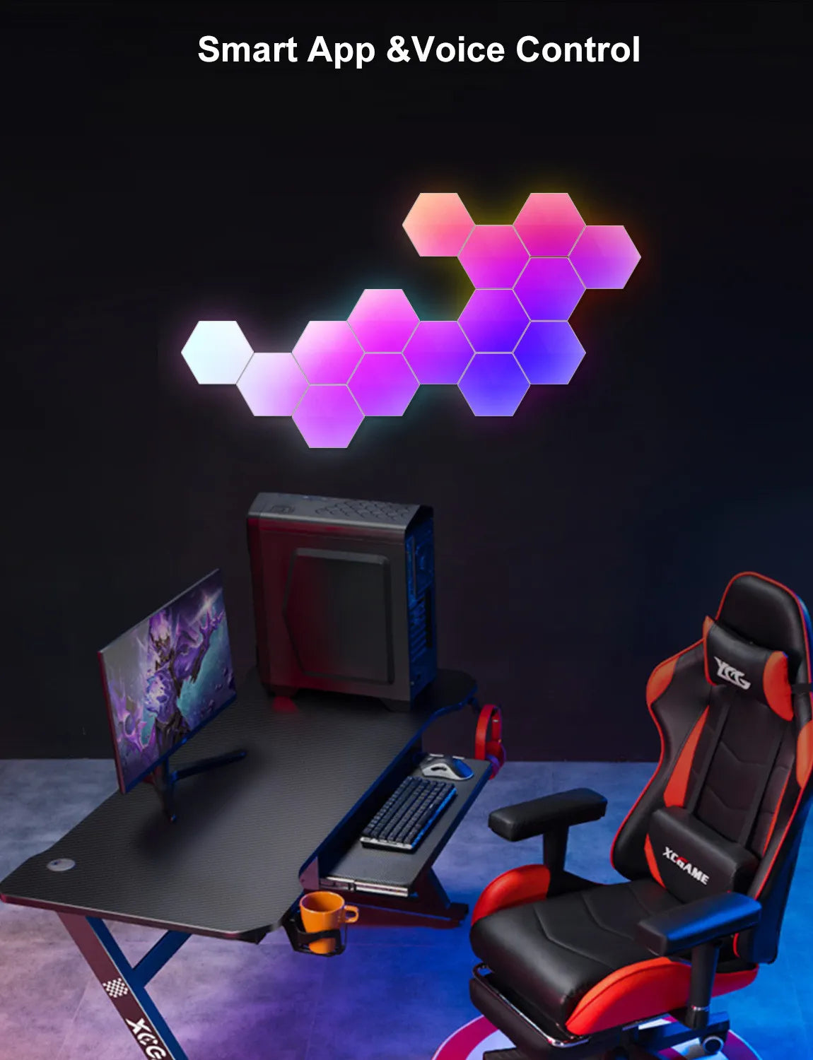 HexaGlow RGB Quantum Lamp