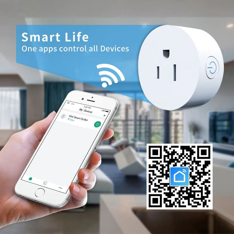Prise Intelligente Contrôlée par la Voix WiFi