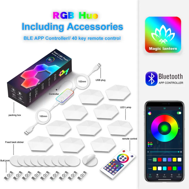 HexaGlow RGB Quantum Lamp