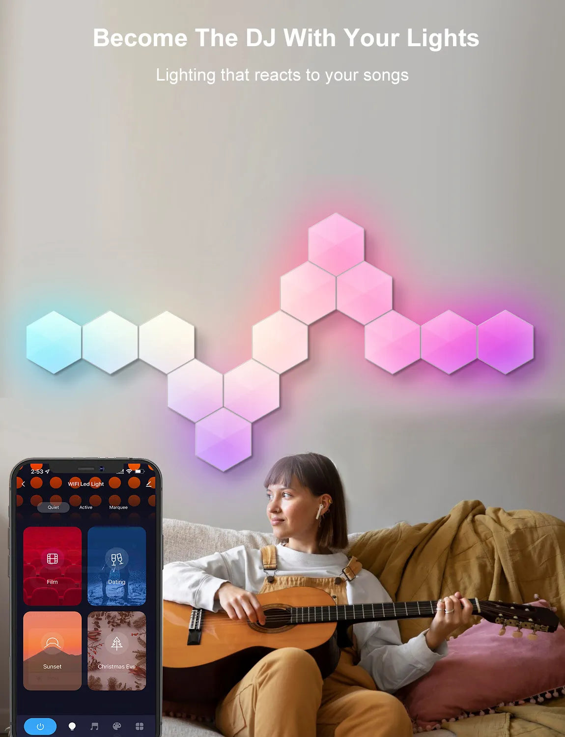 HexaGlow RGB Quantum Lamp